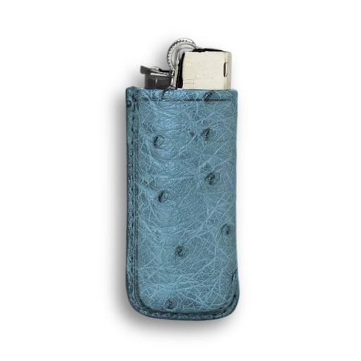 [13507] Lighter Case - Pinel Et Pinel Baron Ostrich Blue/Grey