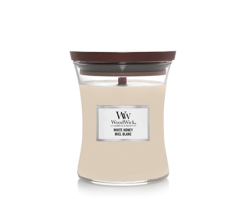 [14039] Candle - Woodwick White Honey - Medium