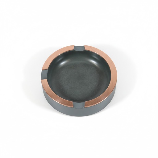 [14040] Ashtray - Davidoff Concrete Small Dark Grey - 2 Cigars