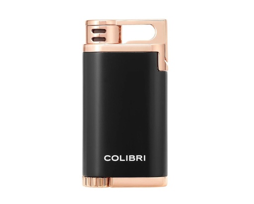 [16750] Lighter - Colibri Belmont Black/Rose Gold