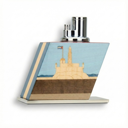 [17072] Lighter - Elie Bleu 'Casa Cubana' Small Table Lighter