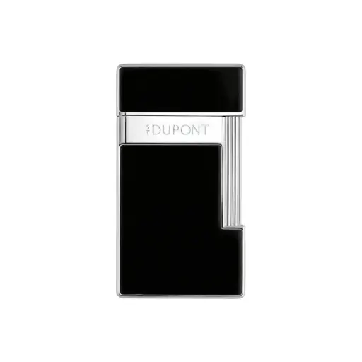[17108] Lighter - S.T. Dupont Slimmy Black Lacquer/Chrome