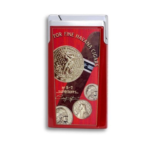 [17211] Lighter - Elie Bleu J-15 Medals Red