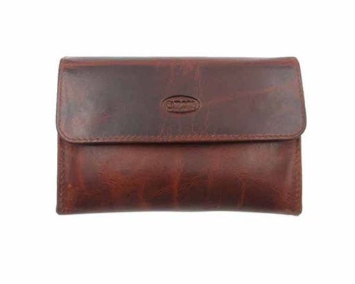 [17219] Pipe Tobacco Pouch - Chacom Container Retro Brown