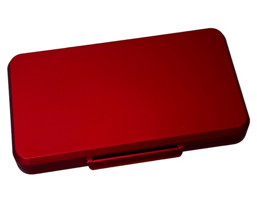 [17233] Humidor - Vb Aluminium Travel Humidor Smooth Red - 5 Cigars
