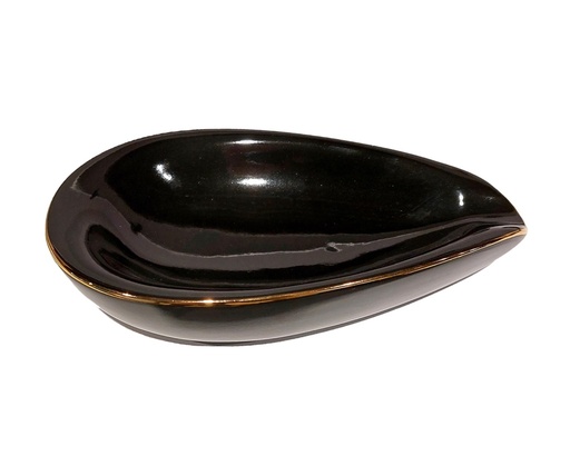 [17294] Ashtray - Chacom Ceramic Black - 1 Cigar
