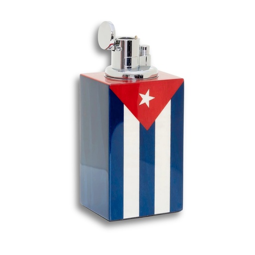 [17633] Lighter - Maccarrone Cuban Flag Table Lighter