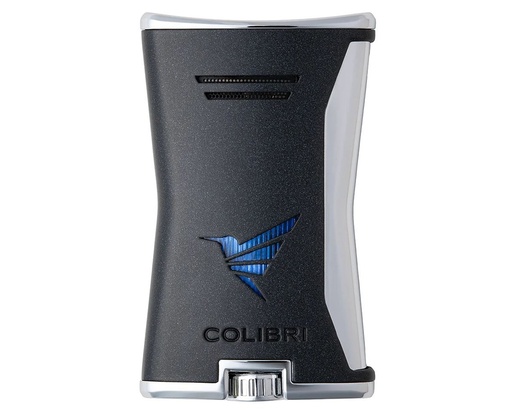 [18664] Lighter - Colibri Slim Black/Chrome