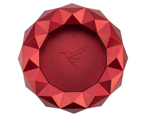 [18752] Ashtray - Colibri Quasar Round Red
