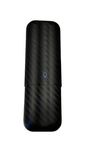 [51249] Cigar Case - Dominique London Signature Carbon Fibre 2 Cigar
