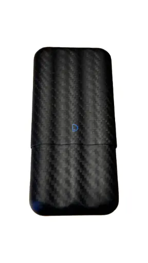 [51250] Cigar case - Dominique London Signature Carbon Fibre - 3 Cigars
