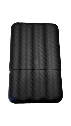 [51251] Cigar Case - Dominique London Signature Carbon Fibre 4 Cigar