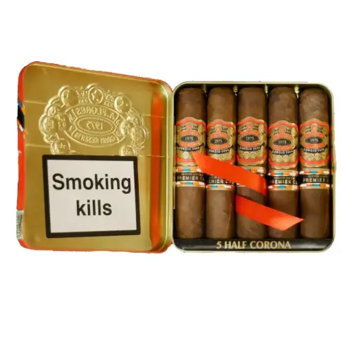 [8632] A. Flores Gran Reserva Half Corona Corojo - Tin of 5 Cigars