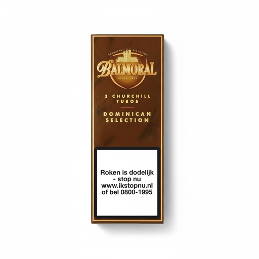 [8676] Balmoral Dominican Selection Churchill Tubos - Pack Of 3 Cigars