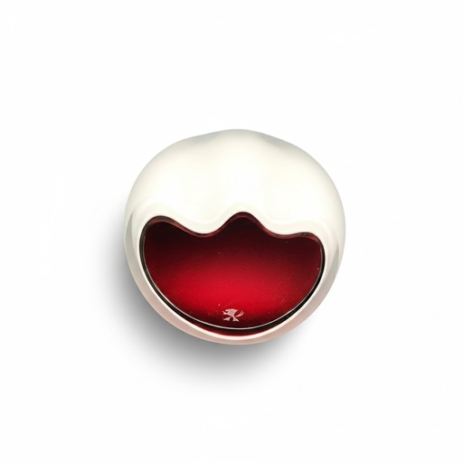 [9174] Ashtray - Czevitrum Salamander Large Red - 3 Cigars