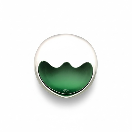 [9178] Ashtray - Czevitrum Salamander Small Green - 2 Cigars