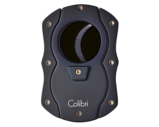 [9214] Cigar Cutter - Colibri Rubber Black/Black Knives