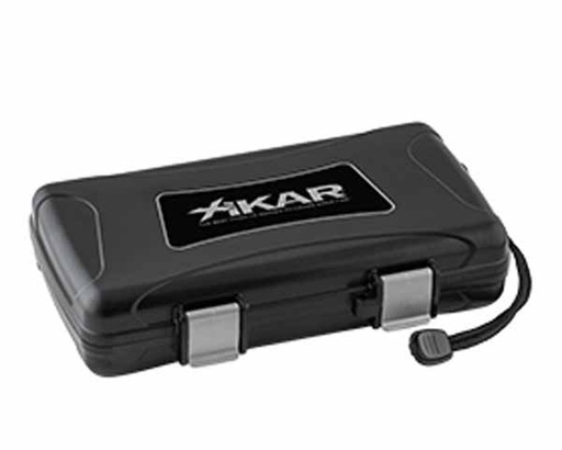 [9343] Humidor - Xikar Travel Waterproof Case Black - 5 Cigars