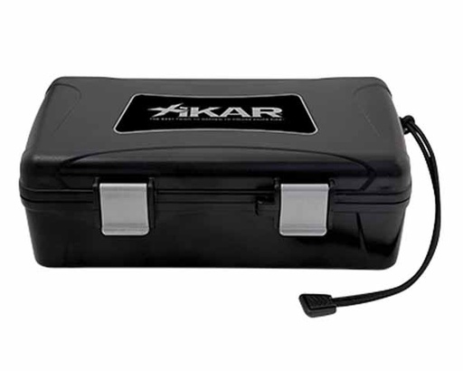 [9344] Humidor - Xikar Travel Waterproof Case Black - 10 Cigars