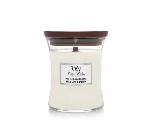 [9724] Candle - Woodwick White Tea & Jasmine - Medium