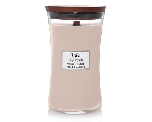 [9750] Candle - Woodwick Vanilla & Sea Salt - Large